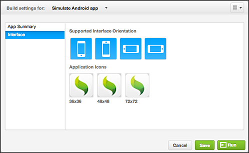 Android App Interface
