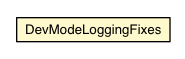 Package class diagram package DevModeLoggingFixes