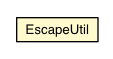 Package class diagram package EscapeUtil