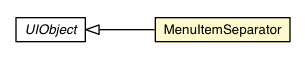 Package class diagram package MenuItemSeparator