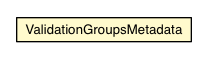 Package class diagram package ValidationGroupsMetadata