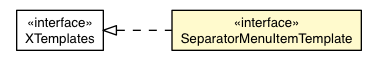 Package class diagram package SeparatorMenuItemBaseAppearance.SeparatorMenuItemTemplate