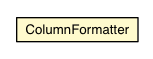 Package class diagram package HTMLTable.ColumnFormatter