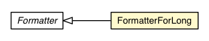 Package class diagram package FormatterForLong