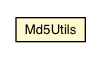 Package class diagram package Md5Utils