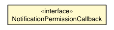 Package class diagram package NotificationPermissionCallback