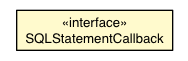 Package class diagram package SQLStatementCallback