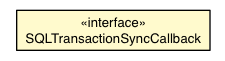 Package class diagram package SQLTransactionSyncCallback