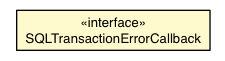 Package class diagram package SQLTransactionErrorCallback