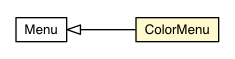 Package class diagram package ColorMenu