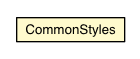 Package class diagram package CommonStyles