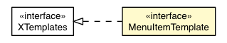Package class diagram package MenuItemBaseAppearance.MenuItemTemplate