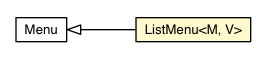 Package class diagram package ListMenu