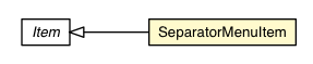 Package class diagram package SeparatorMenuItem