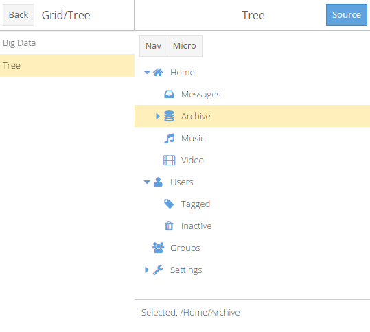 Treelist in modern toolkit