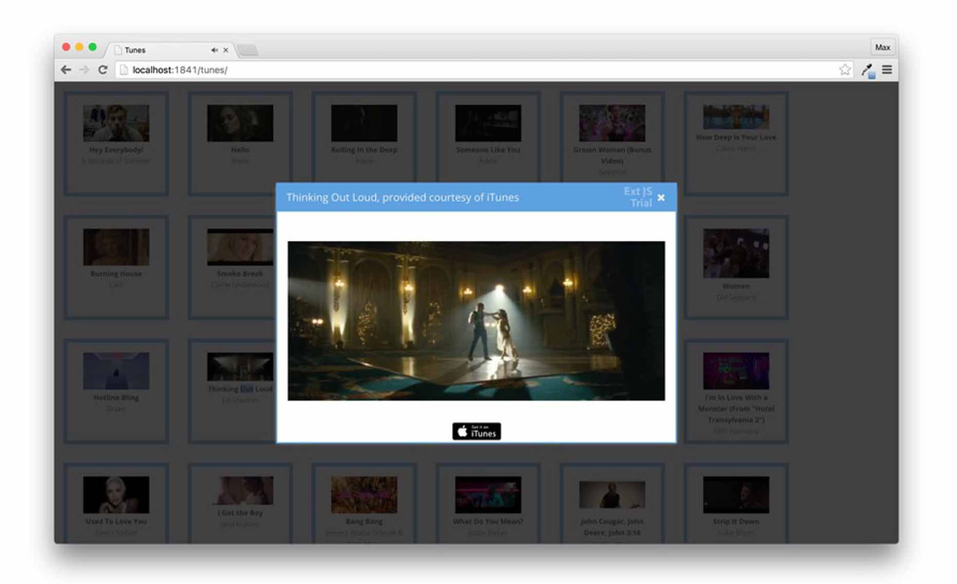 Dialog & Video | Ext JS 7.1.0