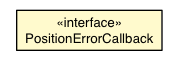 Package class diagram package PositionErrorCallback