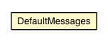 Package class diagram package DefaultMessages