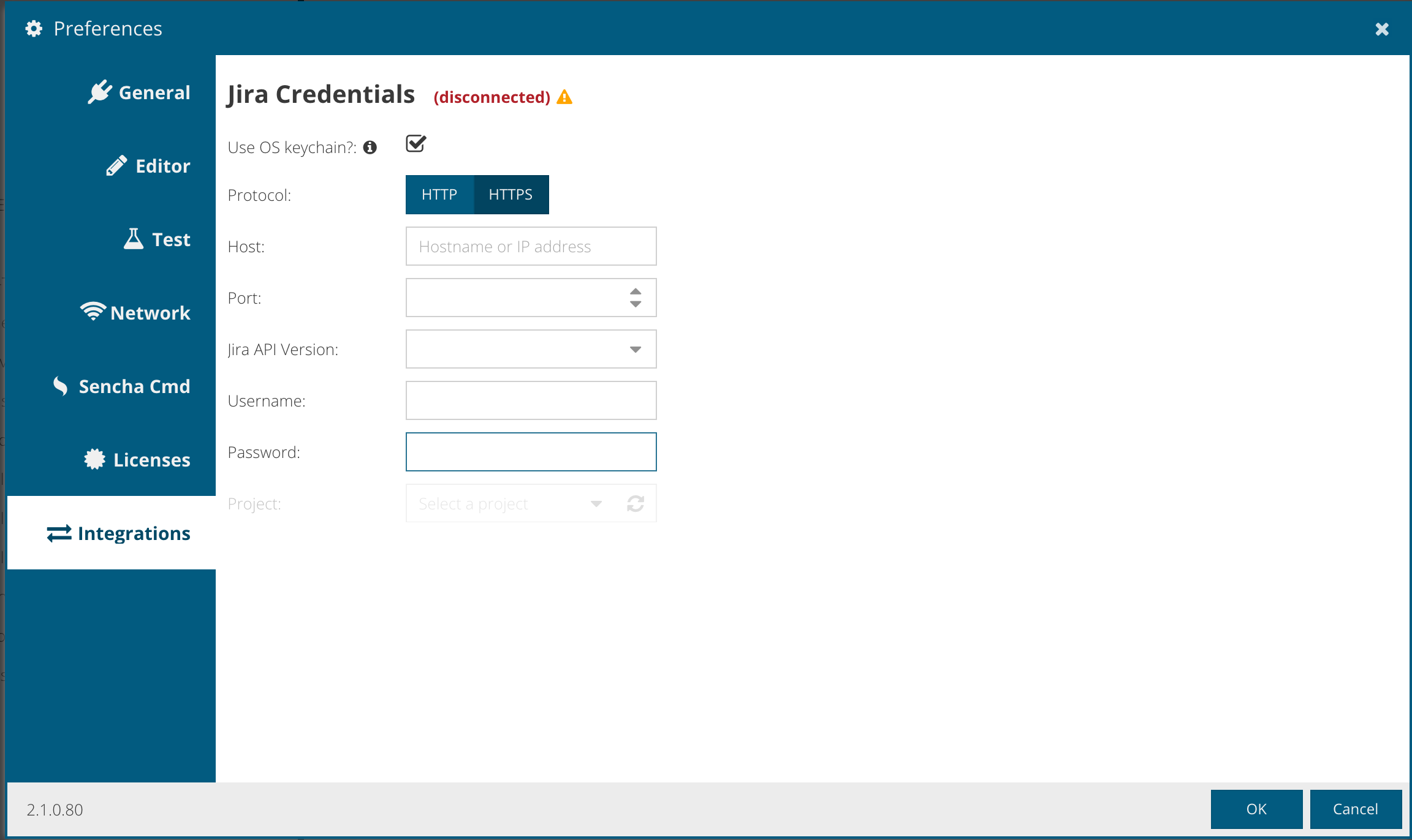 JIRA Disconnected