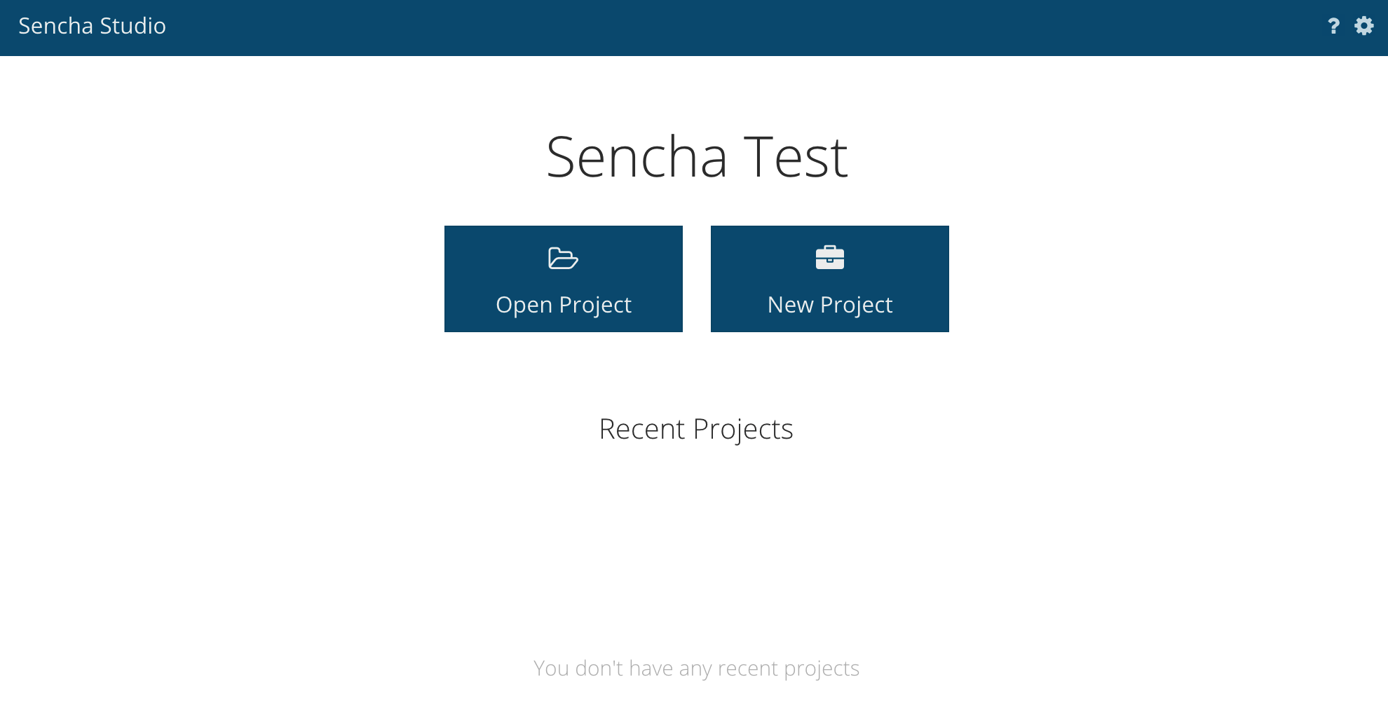 Sencha Studio Home Page