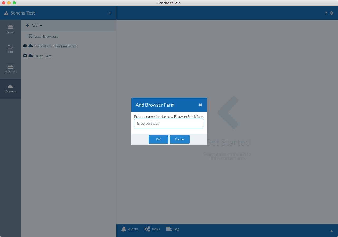 New BrowserStack configuration