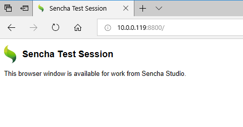 Edge browser accessing the Parking Lot URL