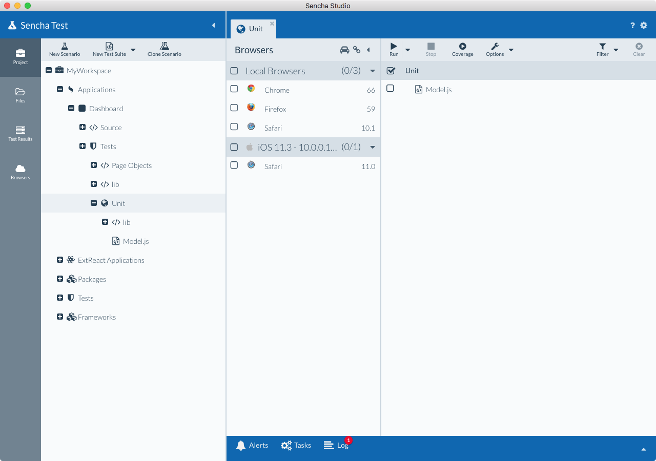 Sencha Studio Remote Browsers