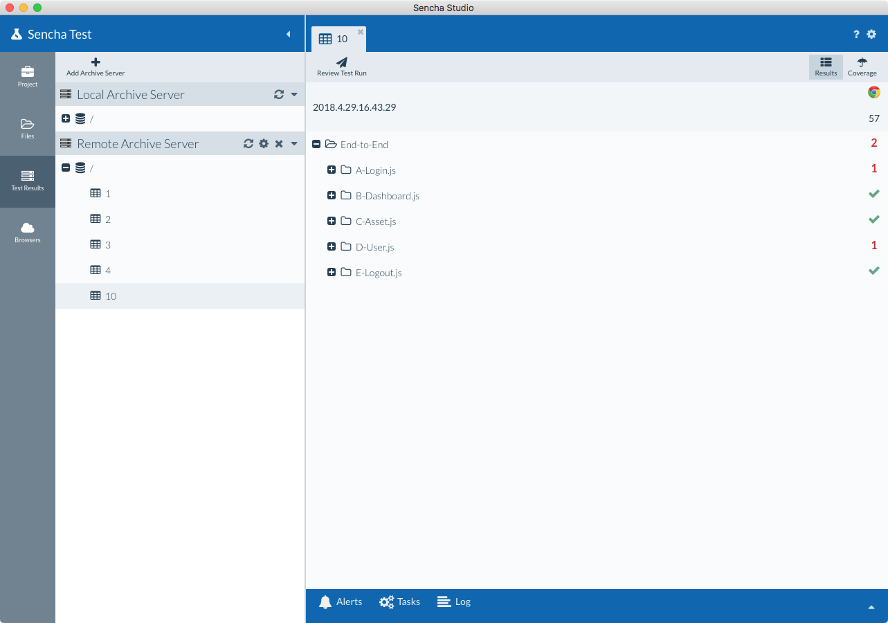 Viewing results from an Archive Server