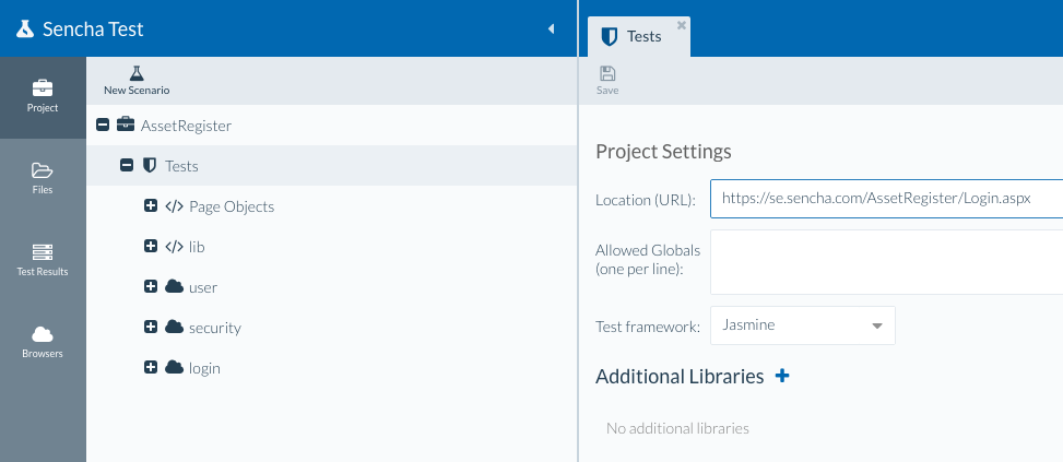 Project Settings - Project Location URL
